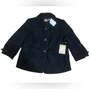 Juicy Couture Classic Black Quarter Length Sleeve Jacket